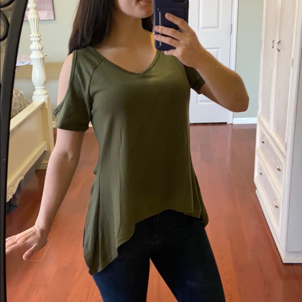 Army green t-shirt